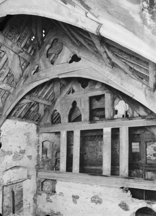 The beams at Tretower